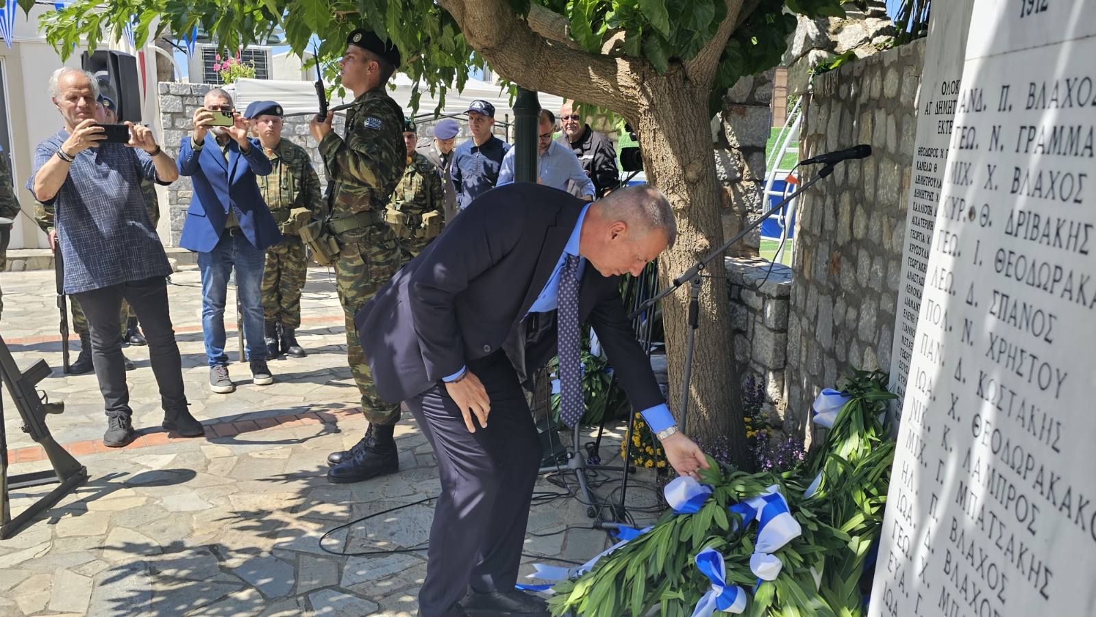 Ο Δήμαρχος Σπάρτης, Μιχάλης Βακαλόπουλος, στις εκδηλώσεις Μνήμης και Τιμής του Ολοκαυτώματος του Αγίου Δημητρίου Ζάρακος