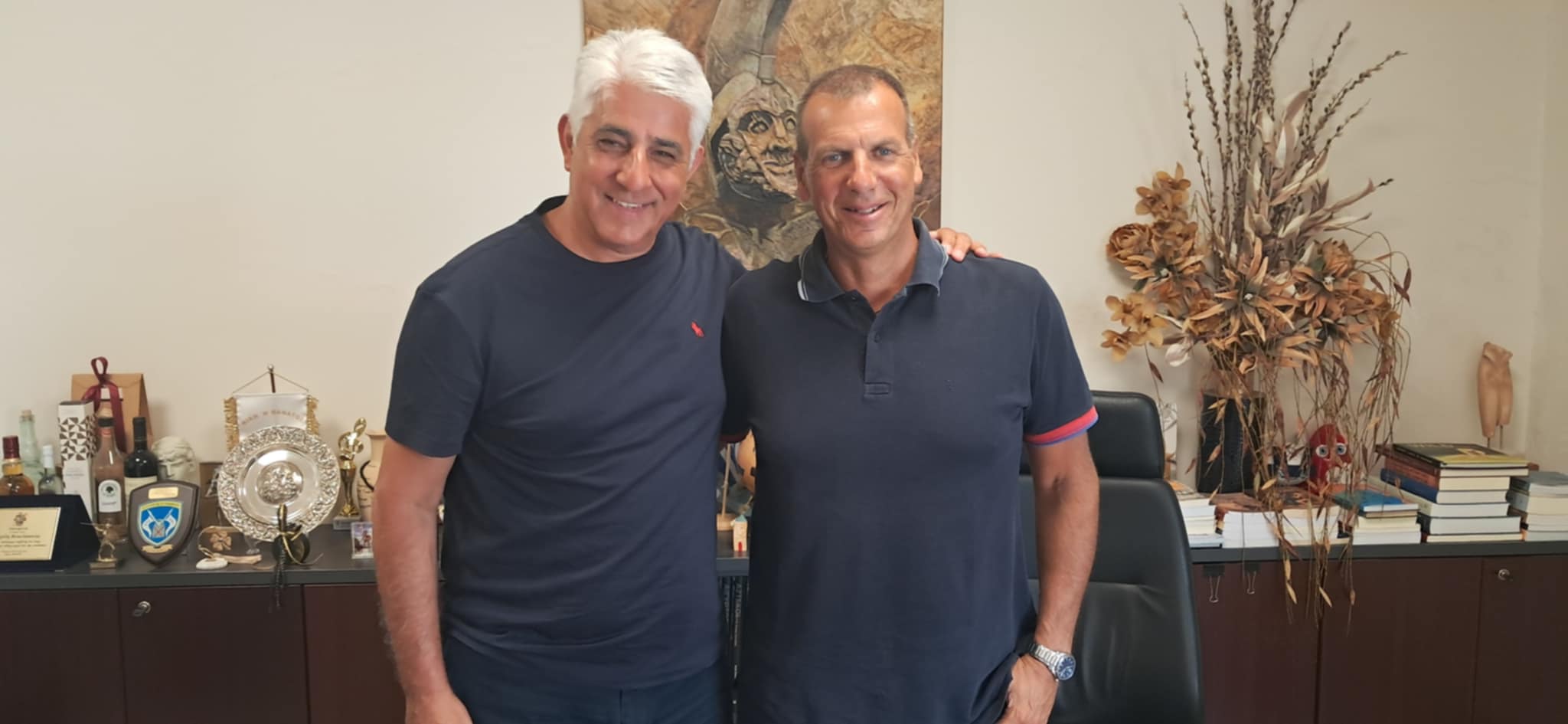 Συνάντηση εργασίας του Δημάρχου Σπάρτης, Μιχάλη Βακαλόπουλου με τον Γενικό Γραμματέα της ΚΕΔΕ, Δημήτρη Καφαντάρη