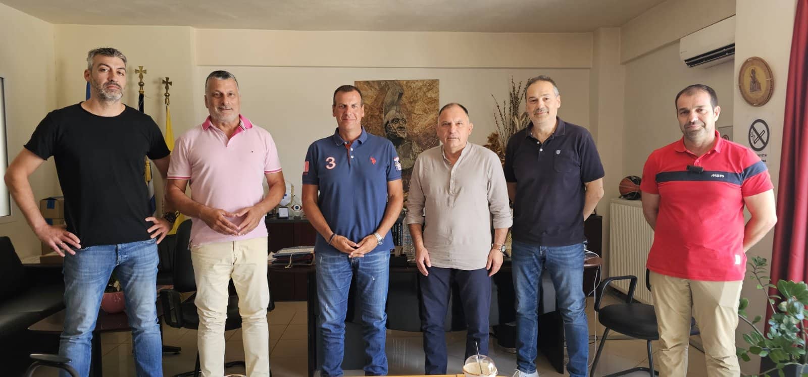 Η ανέγερση Κλειστού Αθλητικού Γυμναστηρίου στη συνάντηση του Δημάρχου Σπάρτης, Μιχάλη Βακαλόπουλου με μέλη του Προεδρείου του Σπαρτιατικού Γυμναστικού Συλλόγου