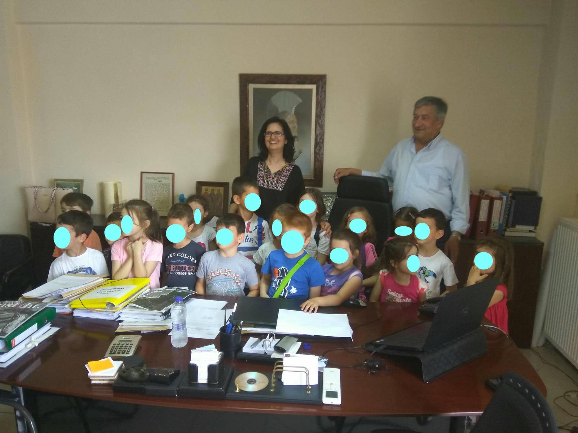 Μια ξεχωριστή επίσκεψη από τα νήπια του 7ου Νηπιαγωγείου στο Δήμαρχο Σπάρτης